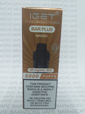 IGET BAR PLUS 6000 20mg Mango