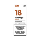 Airspops 30ml E-Liquid - 18 West Tobacco